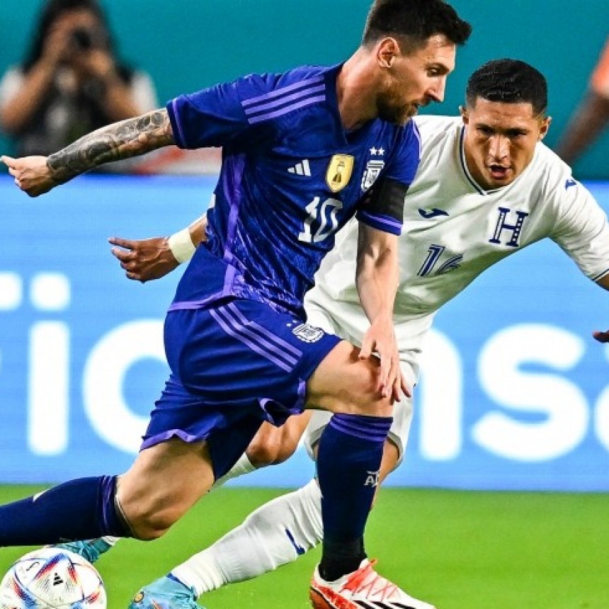 ARGENTINA LE GANÓ A HONDURAS, CON UN GOLAZO DE MESSI