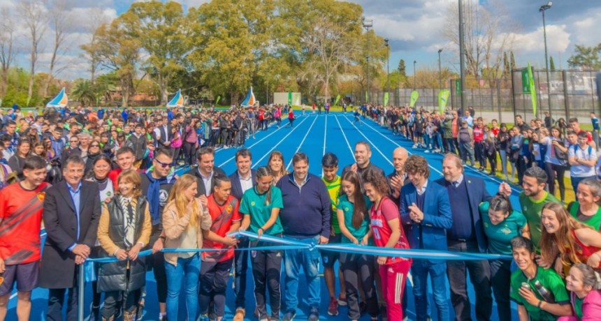JUAN ANDREOTTI INAUGURÓ LA NUEVA PISTA DE ATLETISMO JUNTO A LA UNIVERSIDAD DE LUJÁN