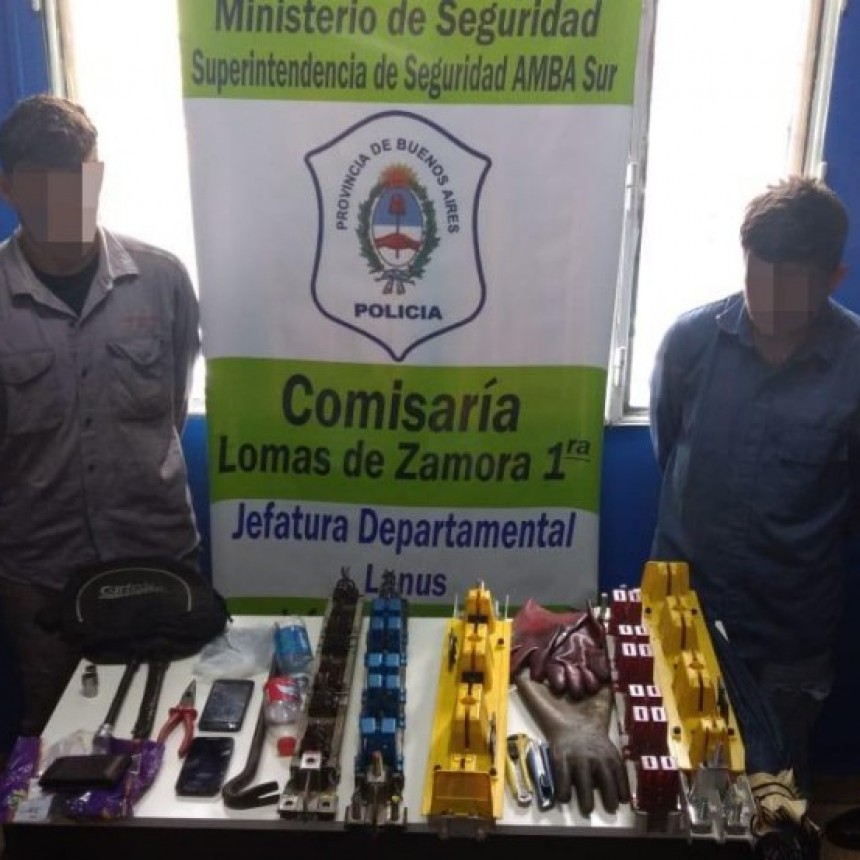 LOMAS DE ZAMORA: DETUVIERON A FALSOS OPERARIOS DE EDESUR QUE ROBABAN PARTES DE LOS TRANSFORMADORES DE LUZ