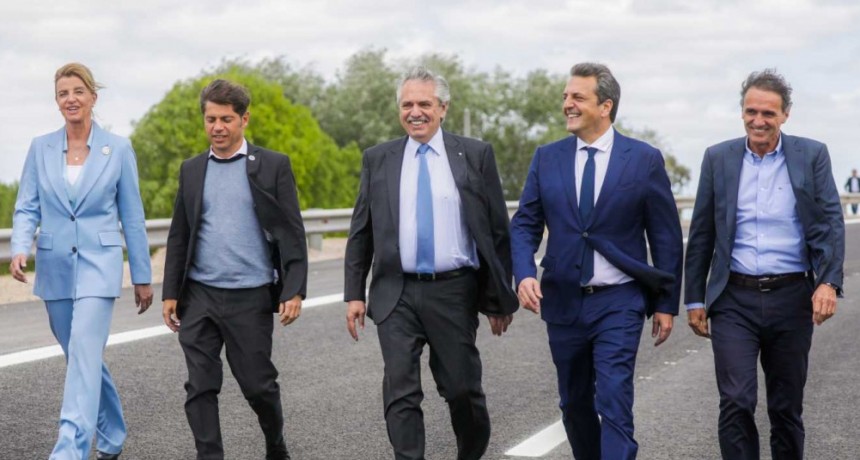 ALBERTO FERNANDEZ INAUGURO LA AUTOPISTA EZEIZA CAÑUELAS