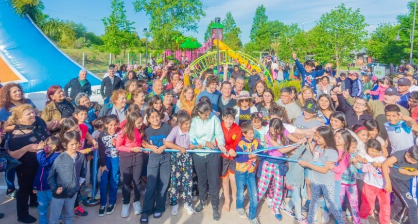 JUAN ANDREOTTI INAUGURÓ EL NUEVO PARQUE GILARDONI DEL BARRIO VILLA JARDÍN