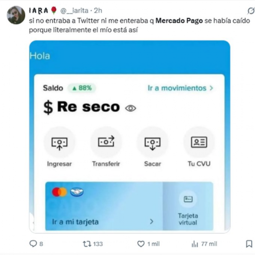 MERCADO PAGO SE CAYÓ Y DESATÓ EL PÁNICO EN TODO EL PAÍS: LOS MEMES MÁS DESOPILANTES DE LA CRISIS