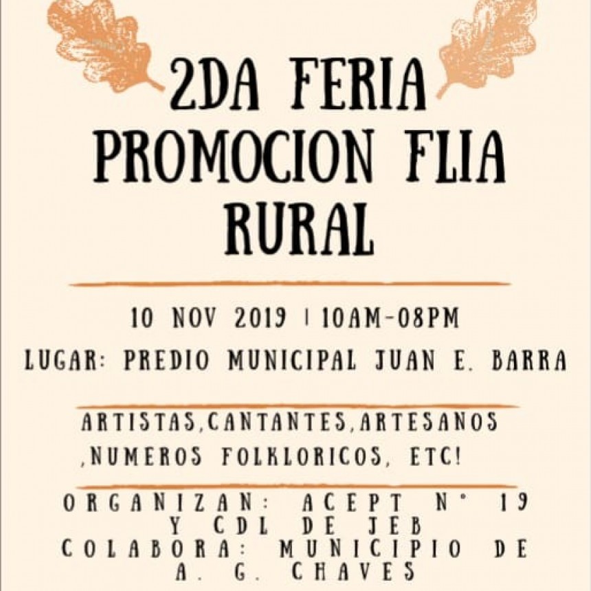 GONZALEZ CHAVES SE PREPARA PARA LA 2DA EDICION DE LA FIESTA DE LAS FAMILIAS RURALES