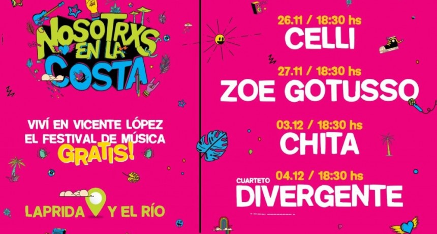 FESTIVAL DE MÚSICA FRENTE AL RÍO EN VICENTE LÓPEZ