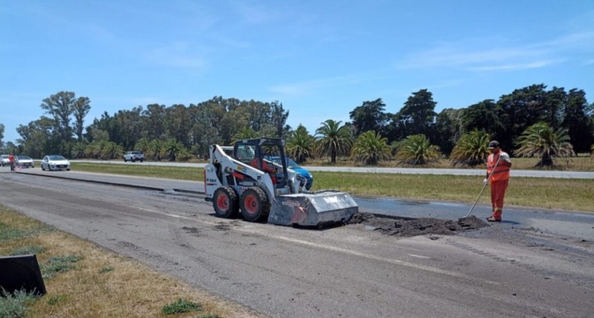 SE ACERCA EL VERANO Y COMENZARON LAS TAREAS PREVIAS A LA REPAVIMENTACIÓN DE LA RUTA 2