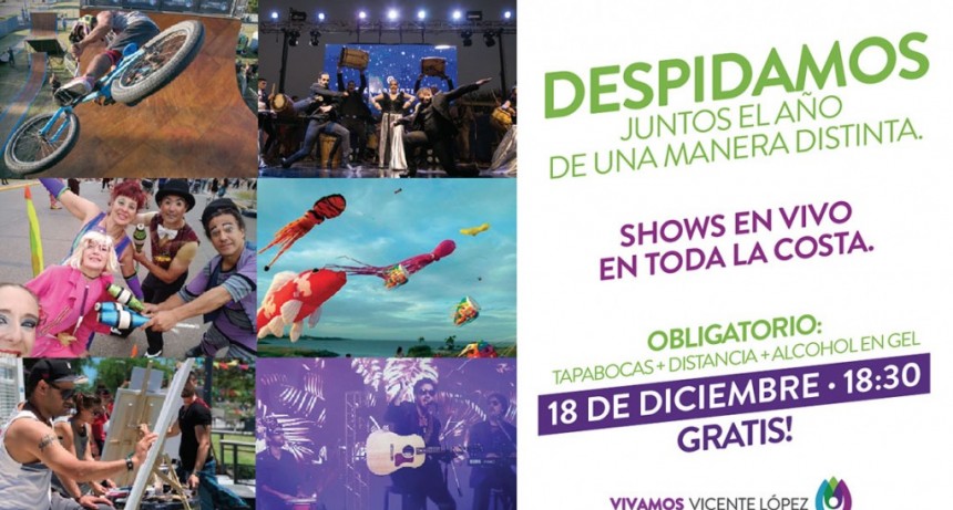 EL MUNICIPIO DE VICENTE LÓPEZ DESPIDE EL AÑO EN EL PASEO DE LA COSTA
