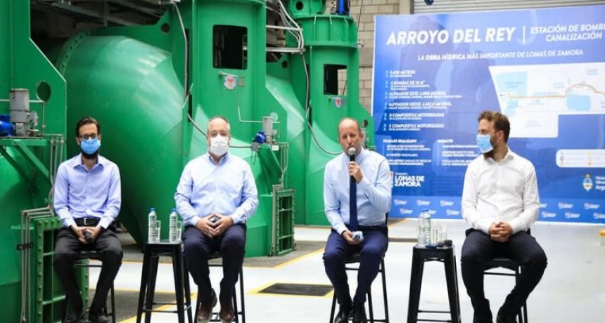 LOMAS DE ZAMORA INAUGURÓ LA ESTACIÓN DE BOMBEO DE BUDGE