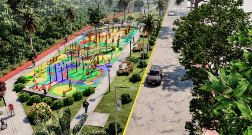 JUAN ANDREOTTI PRESENTÓ EL PARQUE QUE SE CONSTRUYE DONDE SE ENTUBÓ EL ZANJÓN “MIGUEL CANÉ”