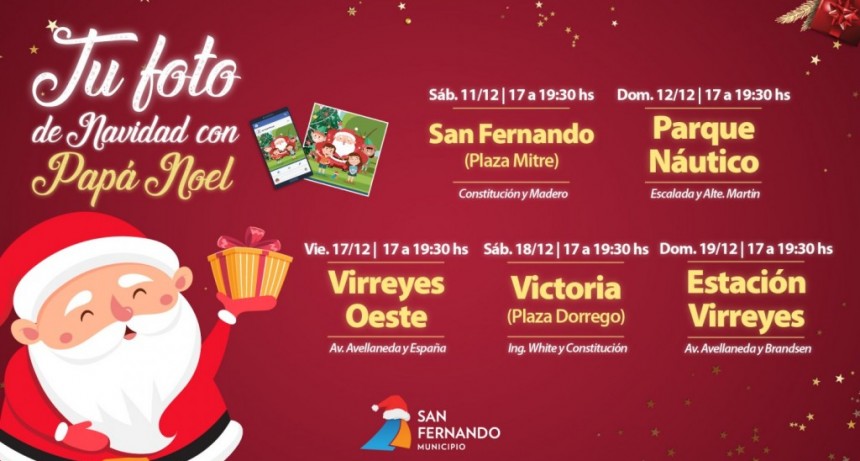 ¡FOTO CON PAPÁ NOEL EN VIRREYES!