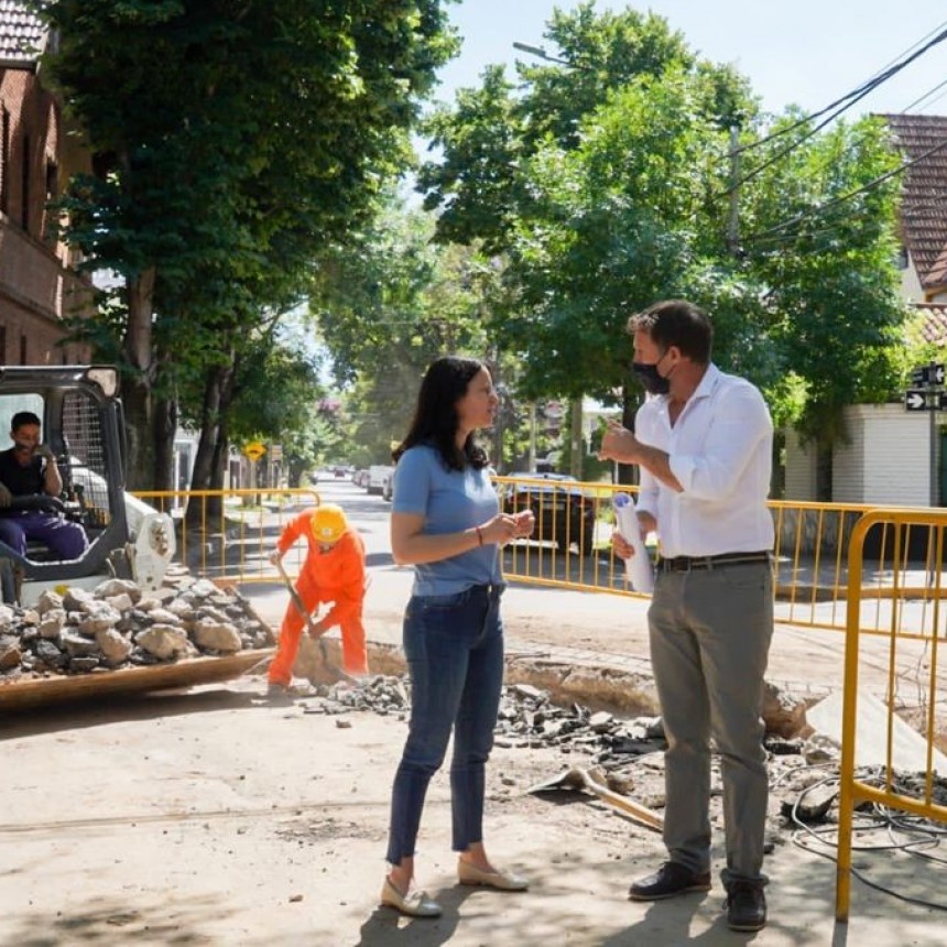 SOLEDAD MARTÍNEZ RECORRIÓ LAS OBRAS HIDRÁULICAS DE OLIVOS