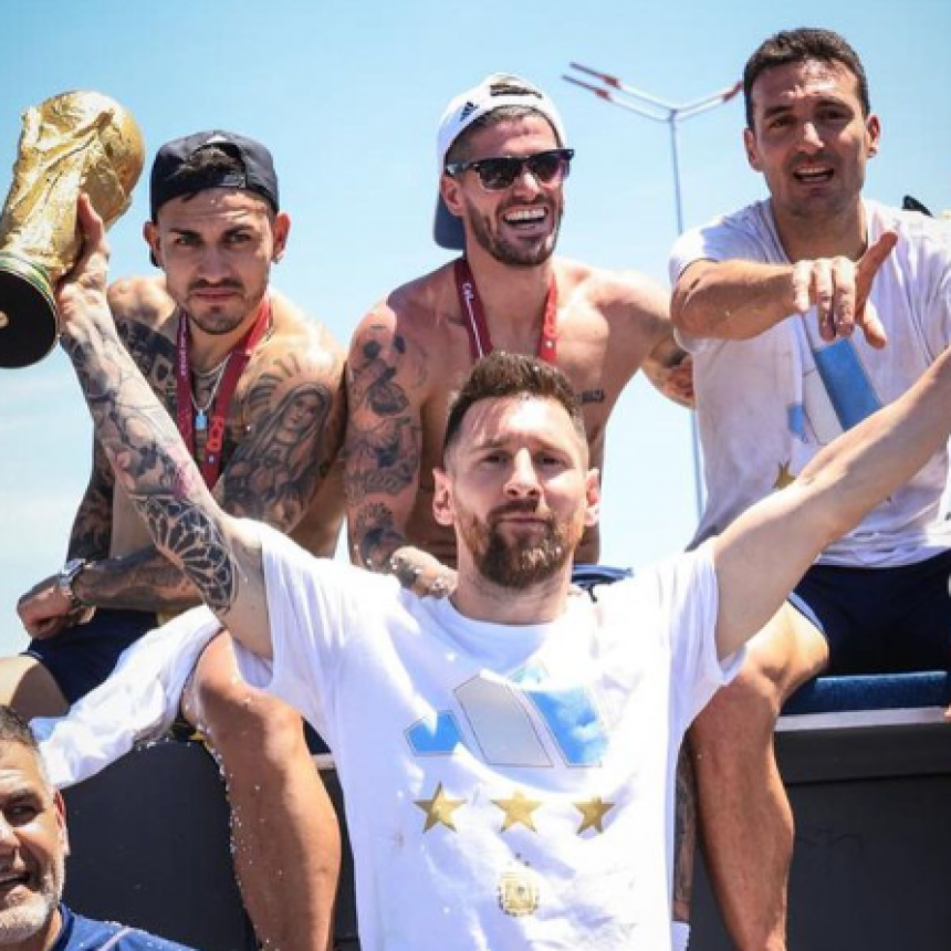 MESSI, SOBRE LOS FESTEJOS EN LA CARAVANA: 