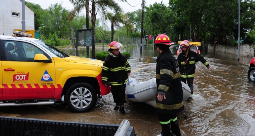 TIGRE ALERTA POR SUDESTADA