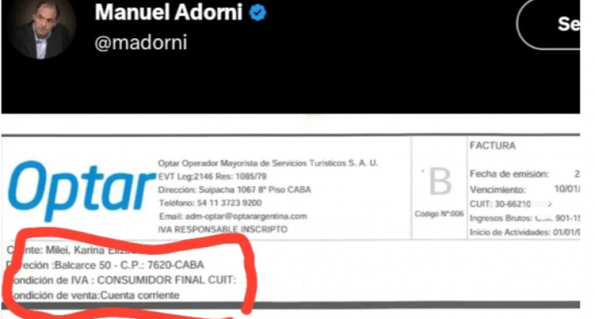 ACUSAN AL GOBIERNO DE FALSIFICAR LA FACTURA DEL VUELO A MAR DEL PLATA