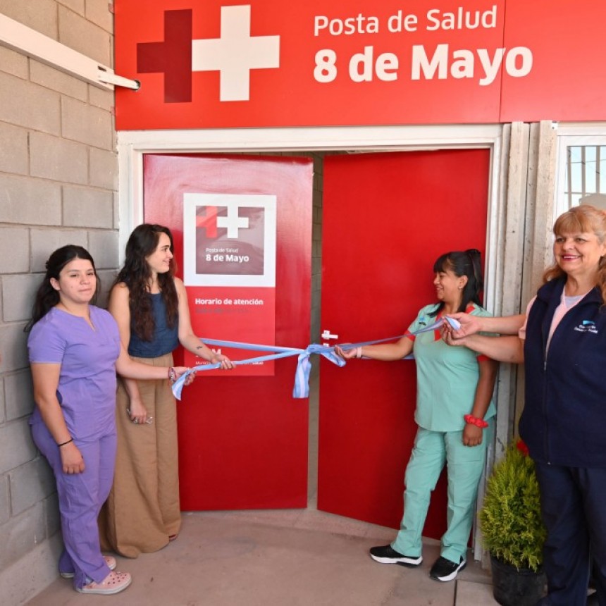 EL MUNICIPIO DE SAN MARTÍN INAUGURÓ LA POSTA DE SALUD DE BARRIO 8 DE MAYO