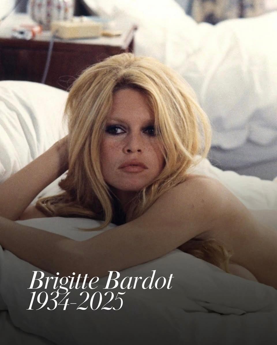 MURIÓ BRIGITTE BARDOT: ADIÓS A LA MÍTICA ACTRIZ Y FERVIENTE DEFENSORA DE ANIMALES