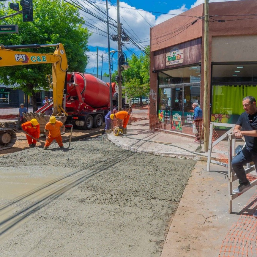 AVANZA UN NUEVO TRAMO DE RENOVACIÓN DE LA AV. PERÓN EN SAN FERNANDO